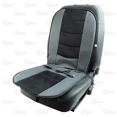 Накидка Сидінь З Підігрівом Сіро/Чорна 12V HC018G