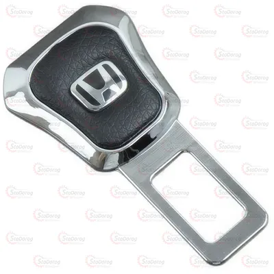 Заглушка ременя безпеки Хром/шкіра Honda