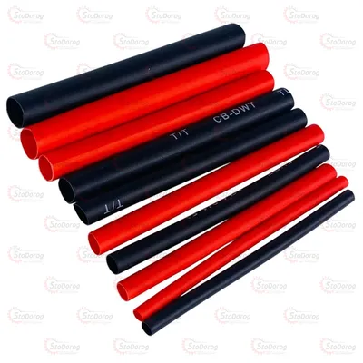 Термоусадка клейова Ø9.5мм Black 2