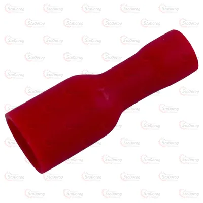 Клема 4,8 мм. Гніздова (мама) У повній Ізоляції Червона FDFD1,25-187(8)