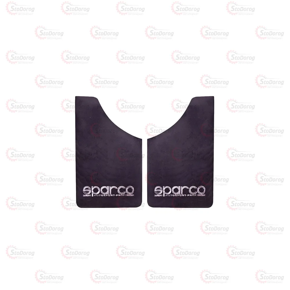 Бризковики SPARCO малі чорні 4шт 360х220  - фото 4