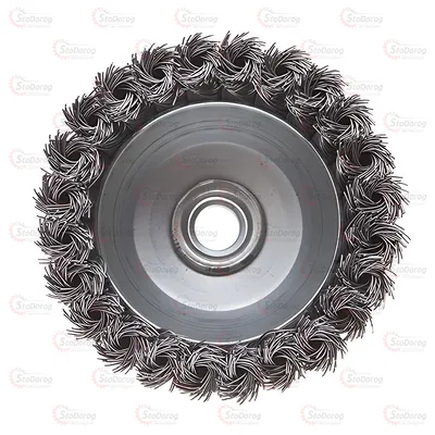 Щітка чашкова торцева 100мм з плет. дроту (M14) Intertool BT-2100
