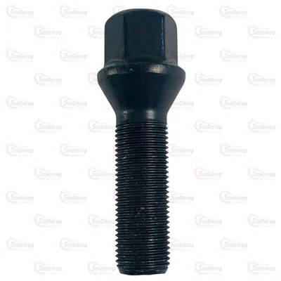 Болт FARAD ITALY M14x1,25x40мм Конус Чёрный цинк Ключ 17