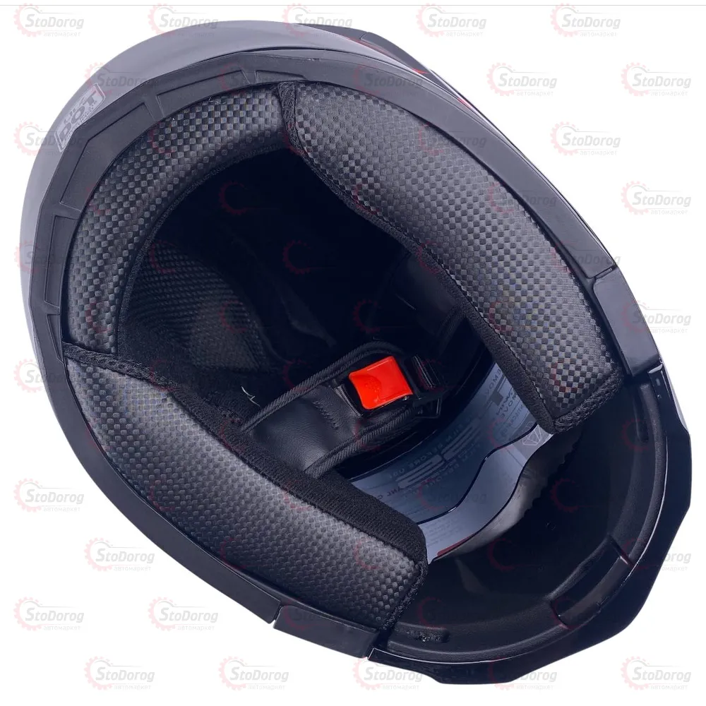 Мото Шолом Orz Зі спойлером/Бородою/Трансформер + Рукавиці + Підшоломник Red Lines S  - фото 5