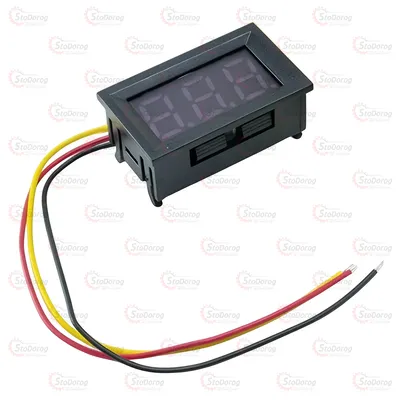 Вольтметр З Дисплеєм Врізний з Проводом 6/12/24В 0,56 ЗОРЯ