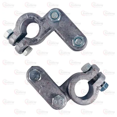 Клеми акумуляторні важкі свинець 2шт бокова Україна