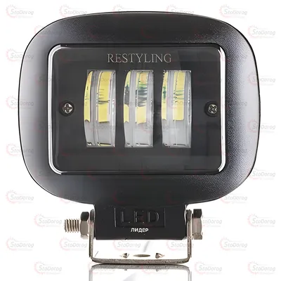 Фара-LED Квадрат 45W 10-30V 1шт Жовто/Біла Матова 99BB