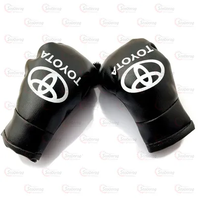 Перчатки Бокс На Дзеркало TOYOTA Чорні