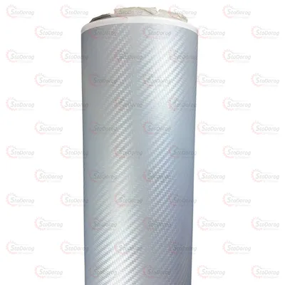 Плівка Карбон 3D сірий 1.52м х10см