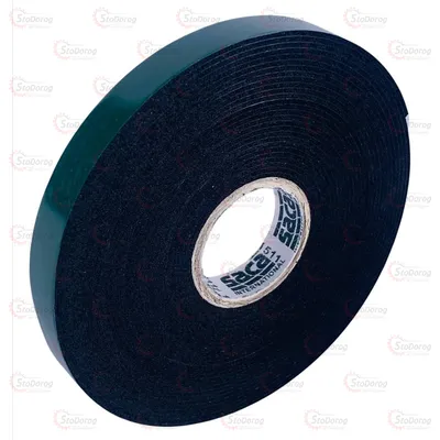 Скотч SACA 10мм5м чорний двосторонній