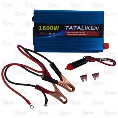 Перетворювач 12V-220V 1600W USB чистий синус