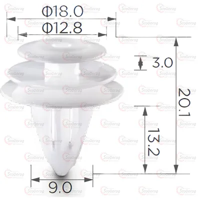 Кліпса двері Nissan Infiniti Toyota Honda Suzuki 2