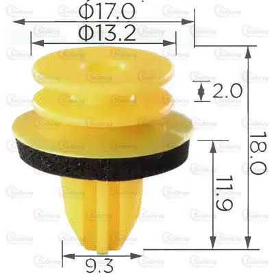 Кліпса двері Mercedes 2