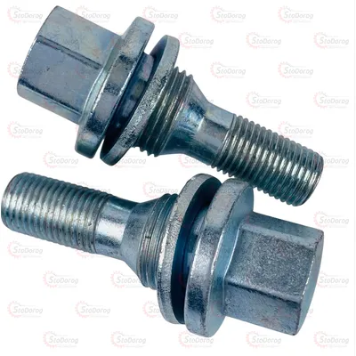 Болт Колісний M12x1,25x28мм Прессшайба Хром Ключ 2