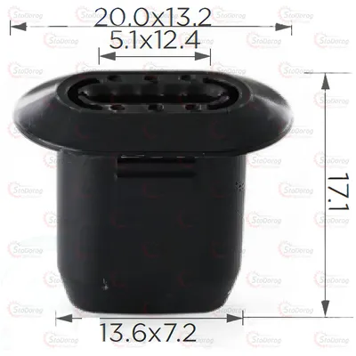 Кліпса під саморіз Renault Peugeot Iveco Citroen Fiat 2