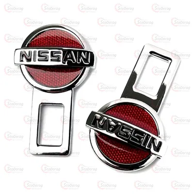 Заглушка ременя безпеки (2шт) метал Nissan