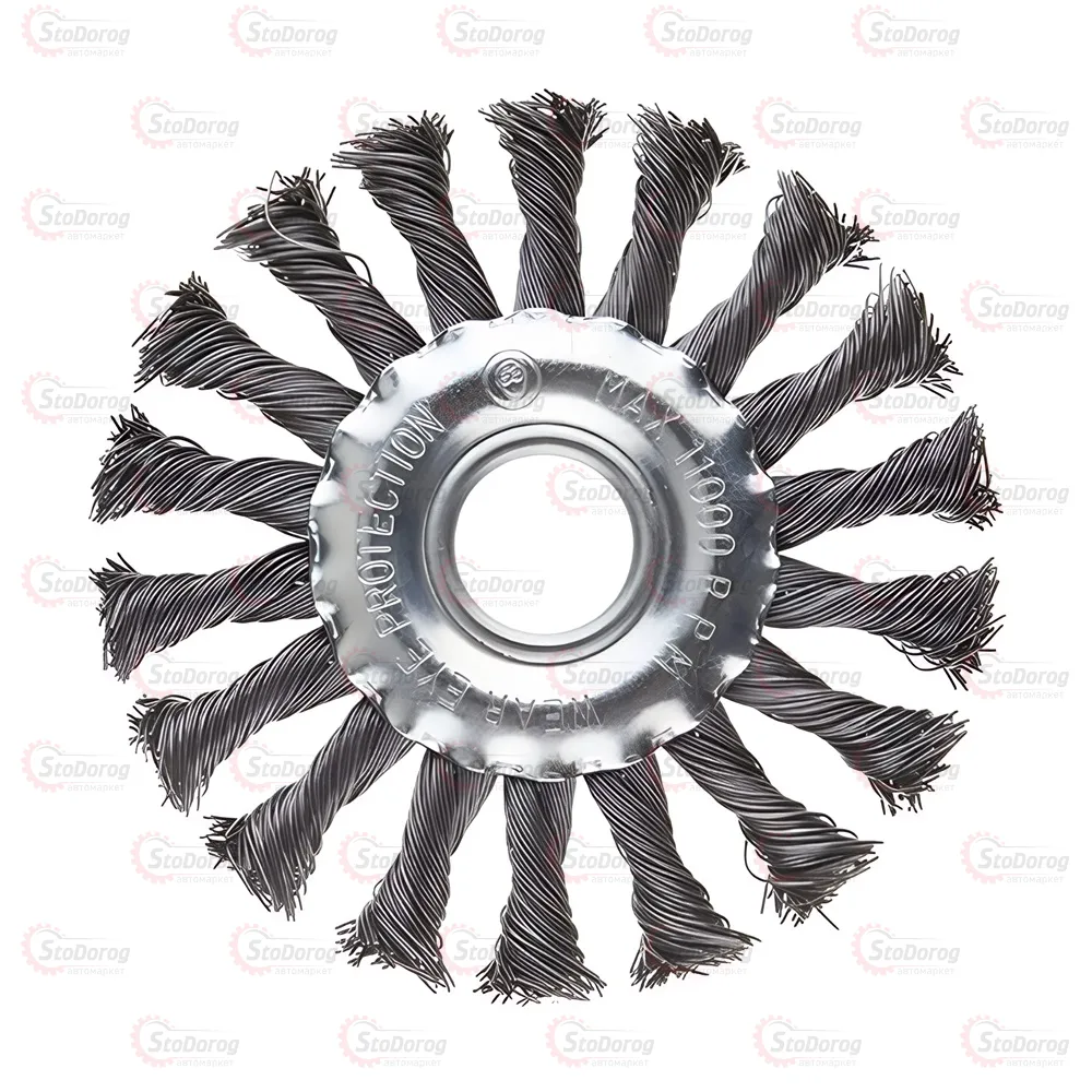 Щітка Дискова 125х22,2мм із плет. дроту Intertool BT-7125 