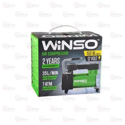 Компресор WINSO 123000 12v 170вт 37л 7атм 14А 2