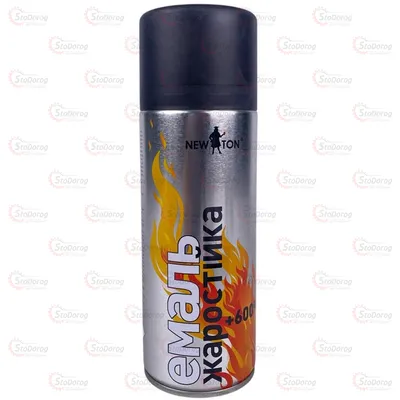 Фарба New Ton Чорна жаростійка До 600°C 400мл