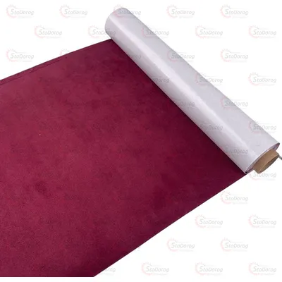 Тканина-Алькантара Бордова 30см х10см Самоклеюча 2