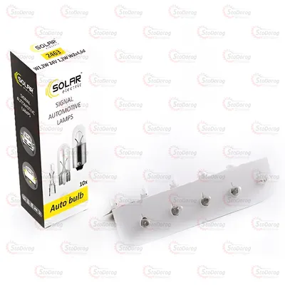 Лампа розжарювання W1,2W 24V Solar 2463