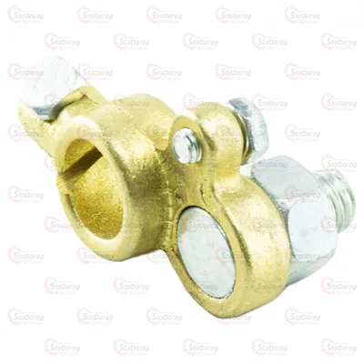 Клема акумуляторна латунь <-> під посилений болт D-12 2