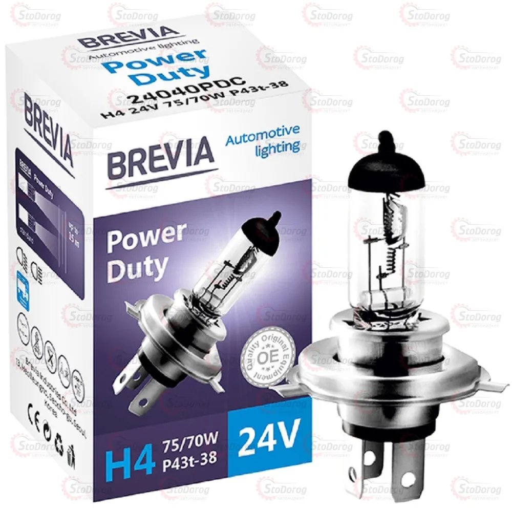 Лампа галогенна H7 24V 70W Brevia Power Duty 24070PDC 