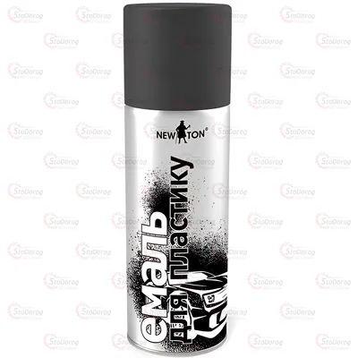 Фарба New Ton Чорна структурна для пластику 400мл