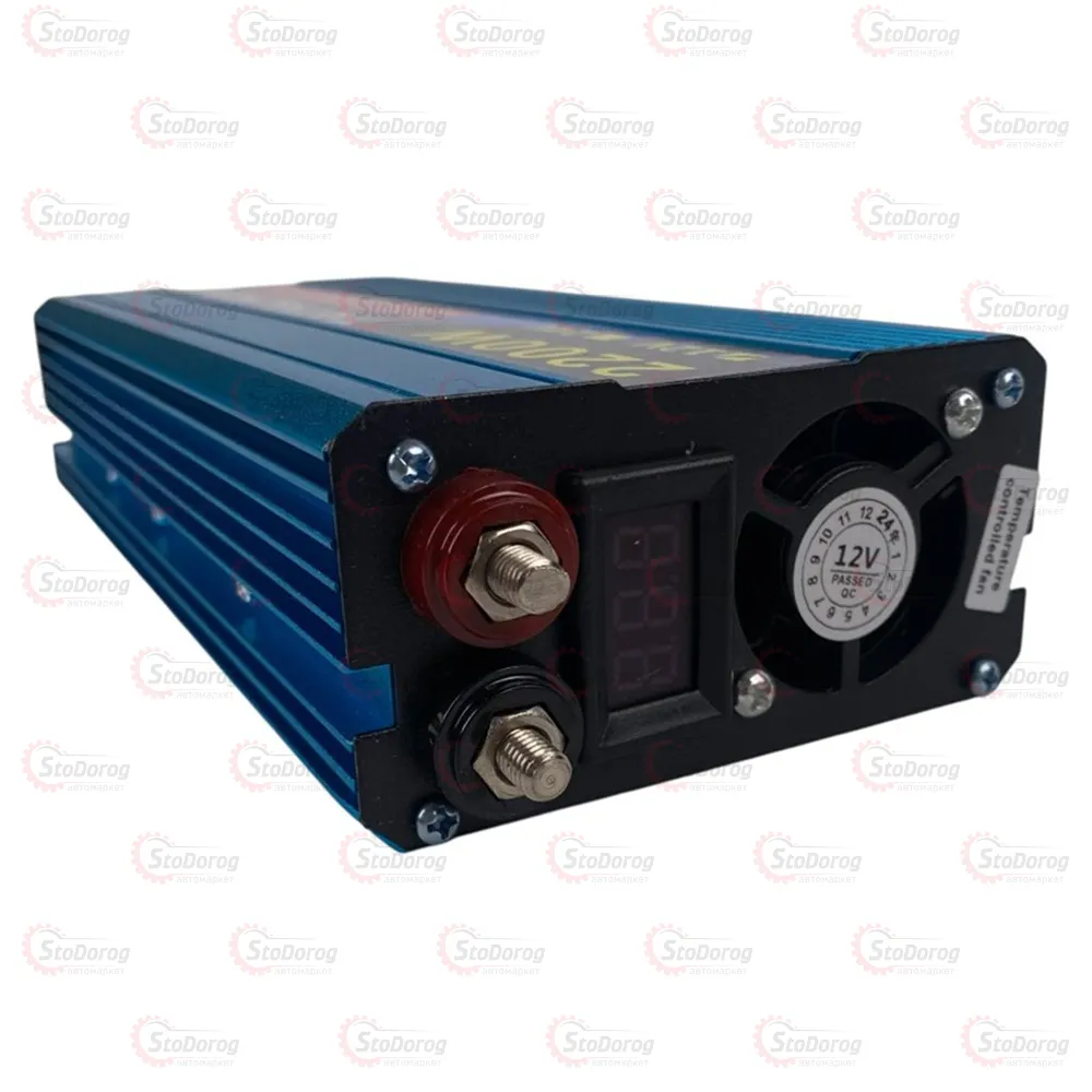 Перетворювач 12V-220V 2200W USB чистий синус  - фото 1