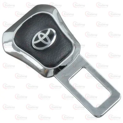 Заглушка ременя безпеки Хром/шкіра Toyota