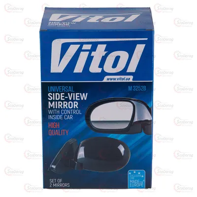 Дзеркала Бічні 2101-06 VITOL Карбон 3252В На Шарнірі 2