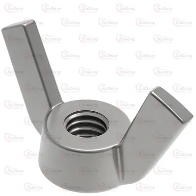 Гайка DIN 315 .    M5 Баранцева 5 цб 6446