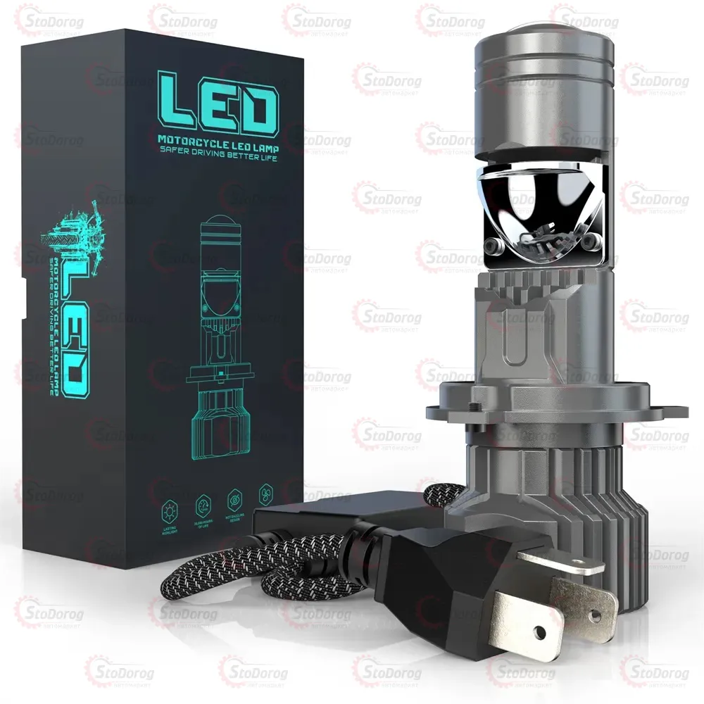 Лампа LED D25мм H4 F40Mini 110W/13000LM/6000K 7035+7535 Module 9-36V Canbus  - фото 3