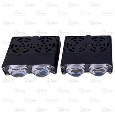 Фара-LED Прямокутник Дві Лінзи L26 40W 70*22*55мм 12-80V Ж/Б Мультипідсвітка