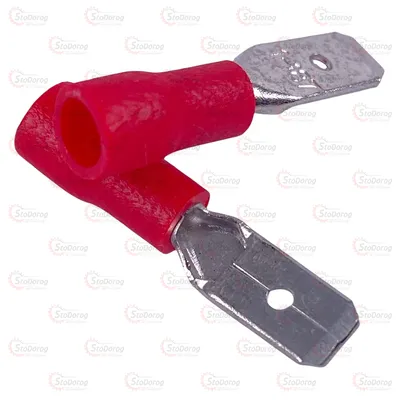 Клема 4,8 мм. Штирьова (тато) В Ізоляції Червона MDD1,25-187(5) 2