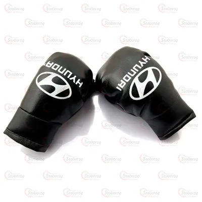 Перчатки Бокс На Дзеркало HYUNDAI Чорні