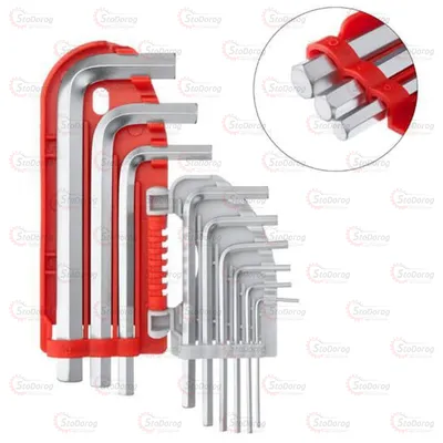 Набір шестигранн 1,5-10mm Storm Intertool HT-1801 2
