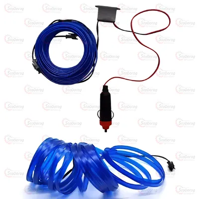 Підсвічування Салону Гнучкий холодний неон 3м IceBlue AL01-3M IB