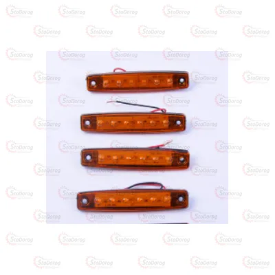 Габарит - Жовтий 12/24V 100х20мм 6-Led ТН-611 242171 (GB024) 2