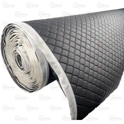 Шкіра - шкірзам чорний для обшивки салону, потолка, дверей. 1 пог.м. х 1,45м