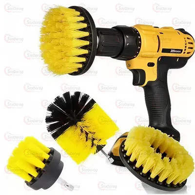 Набір щіток для дриля 3в1 середня жорсткість 2