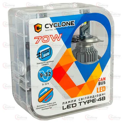 Лампа LED H1 CYCLONE Type-34 12v 5500K