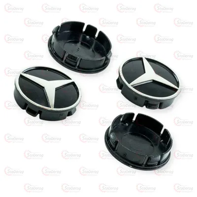 Ковпачки дисків 4шт об'ємні 55/60 MERCEDES