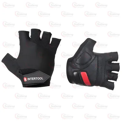 Перчатки Intertool без пальців ,шкіра