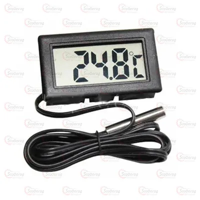 Термометр WSD-10 врізний, виносний датч, (Від -50, до +70) 46х25мм