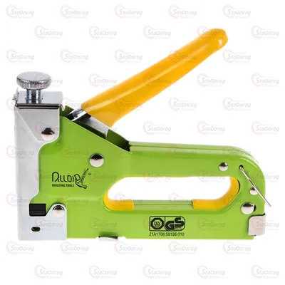 Степлер будівельний для скоб 4-14мм + 200 скоб 8мм Alloid 2