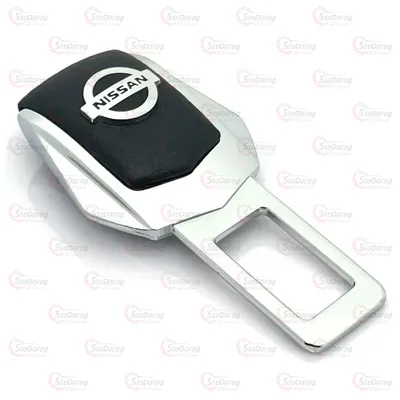 Заглушка ременя безпеки Хром/шкіра Nissan