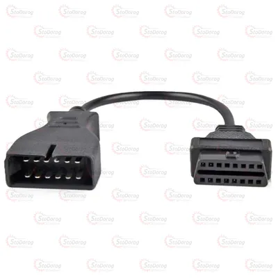 Перехідник з OBD2 16pin мама на GM 12pin тато GM12 Daewoo Lanos Sens (Євокар) 380416