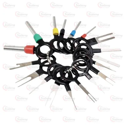 Набір для роз'єднання контактів електричних роз'ємів 18шт Satra