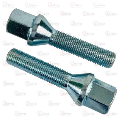Болт Колісний M12x1,25x45мм Конус Цинк Ключ 17 2